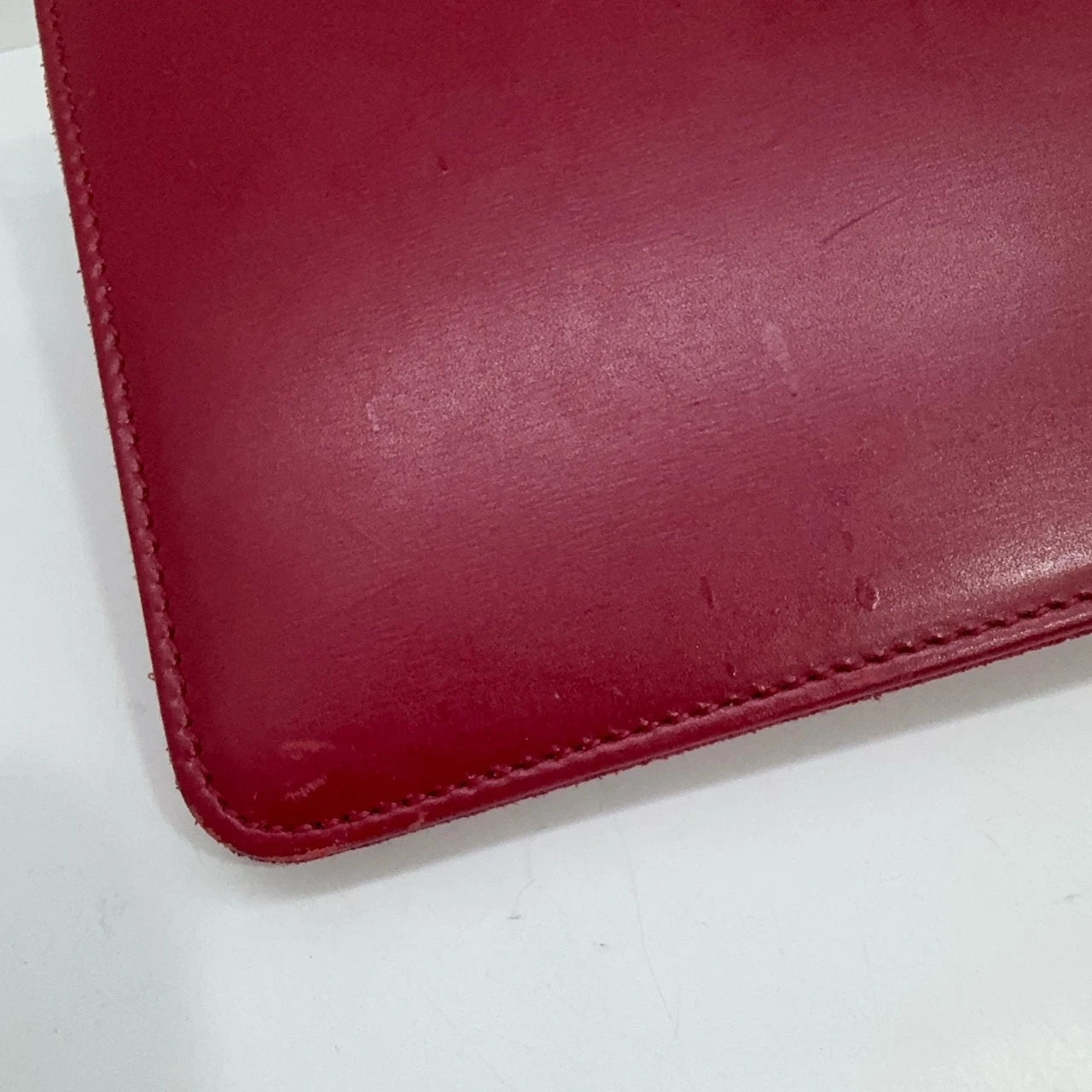 YSL Red Leather Clutch Evening Bag For Women Rare