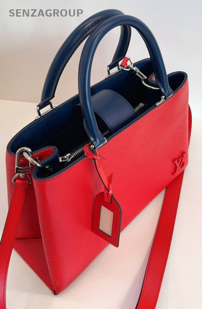 Louis Vuitton Kleber Epi Leather Top Handle 2WAY Shoulder bag Red Women