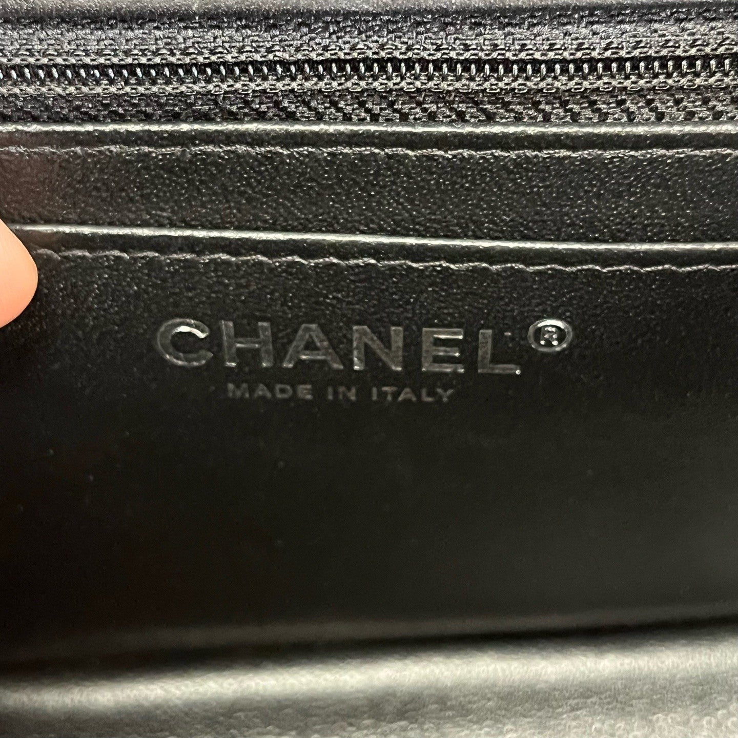 Chanel Classic Flap Calfskin Chain Shoulder Bag Crossbody Black Silver Women