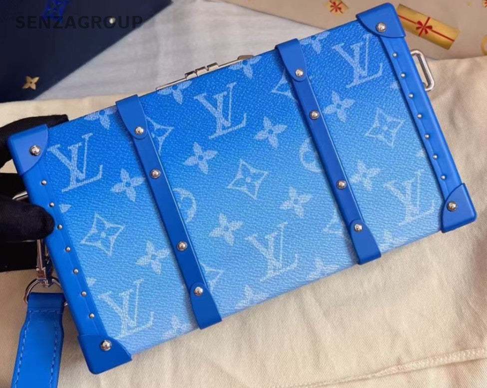 Louis Vuitton 20FW Trunk Wallet Shoulder Bag Crossbody Blue Silver Unisex Adults