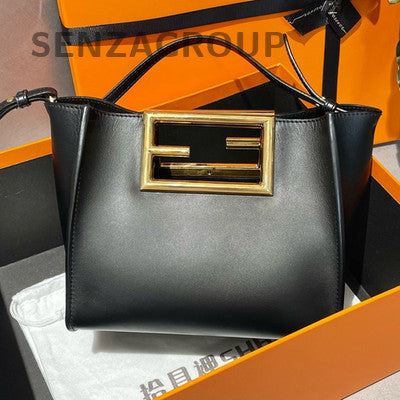 Fendi Way Small Tote Bag in Calfskin Leather - Classic Women's Shoulder Bag