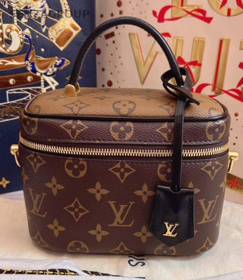 Louis Vuitton Vanity PM Top Handle 2way Shoulder Handbag Chain Women Brand NEW