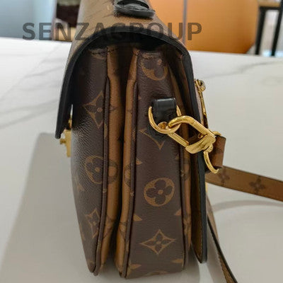 Louis Vuitton Pochette Métis Monogram Reverse Shoulder Bag Brown