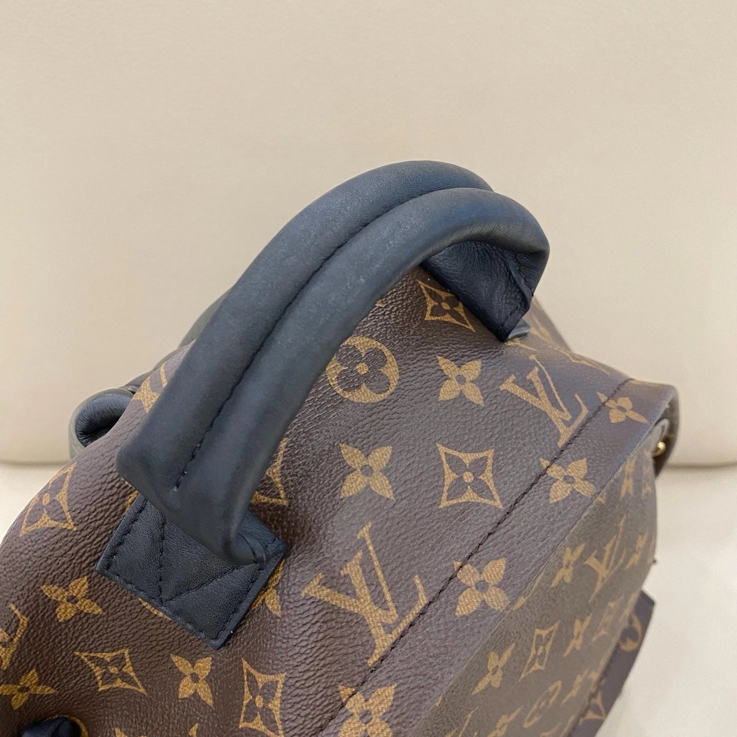 Louis Vuitton Palm Springs Monogram Brown Gold Backpack Excellent