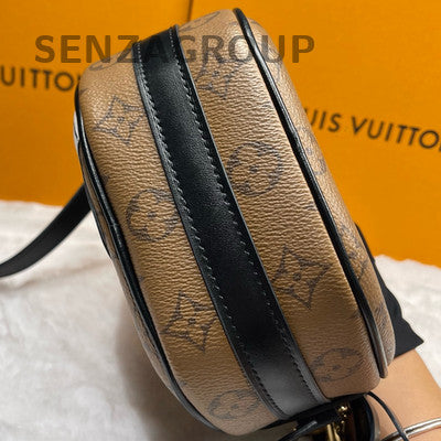 Louis Vuitton Monogram Boite Chapeau Souple MM Brown Gold Women's Bag