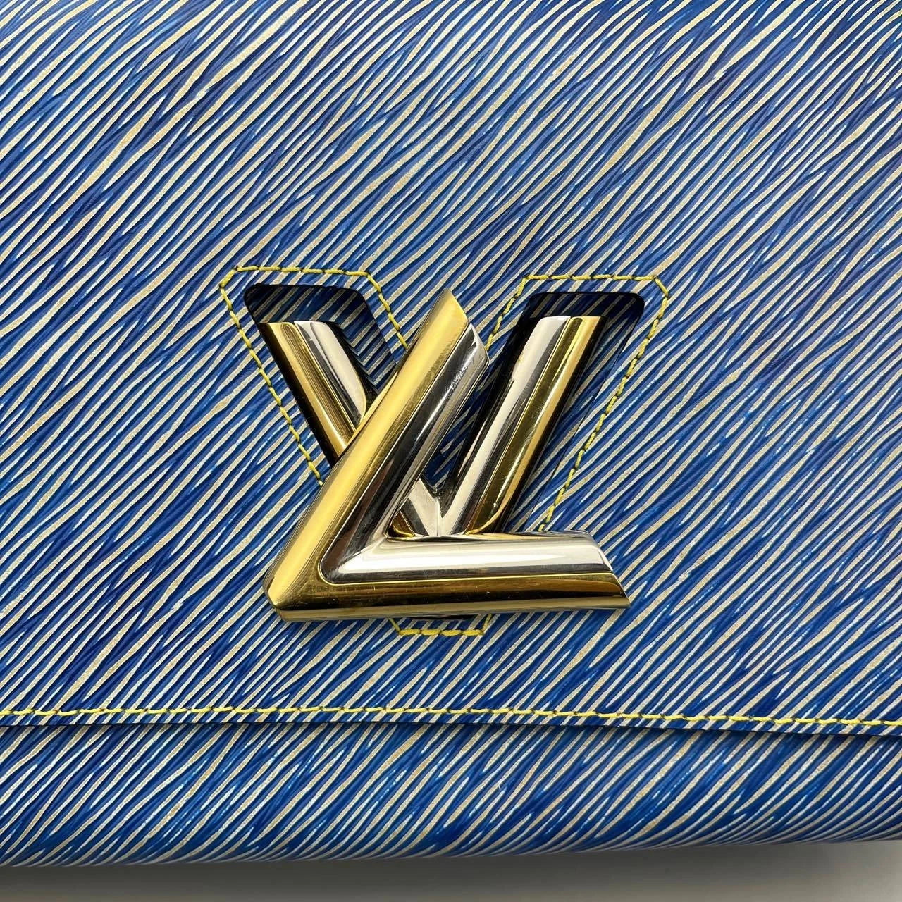 Louis Vuitton Twist Medium Blue Epi Shoulder Bag For Women