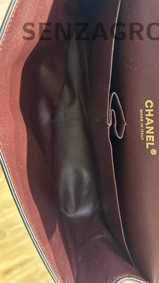 Chanel CF Jumbo Black Caviar Leather Shoulder Crossbody Bag Women