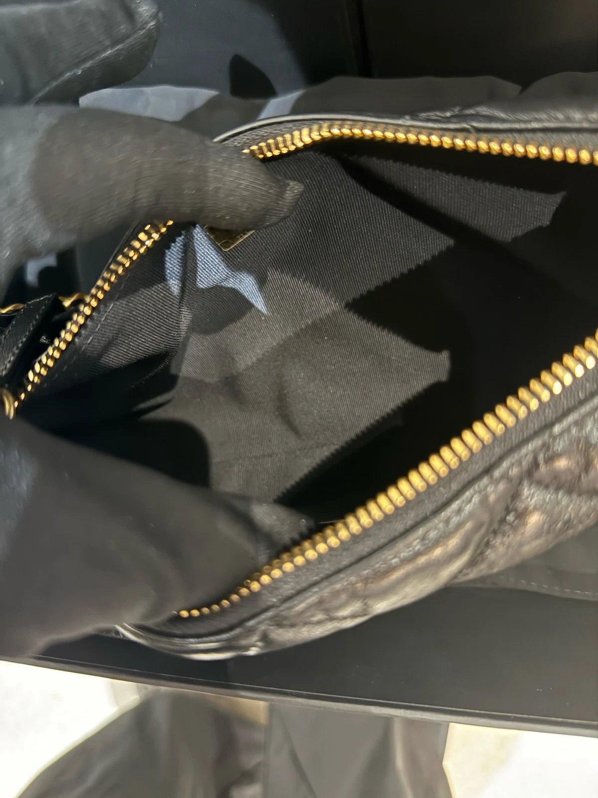 CHANEL Gold Coin Lambskin Shoulder Bag For Women