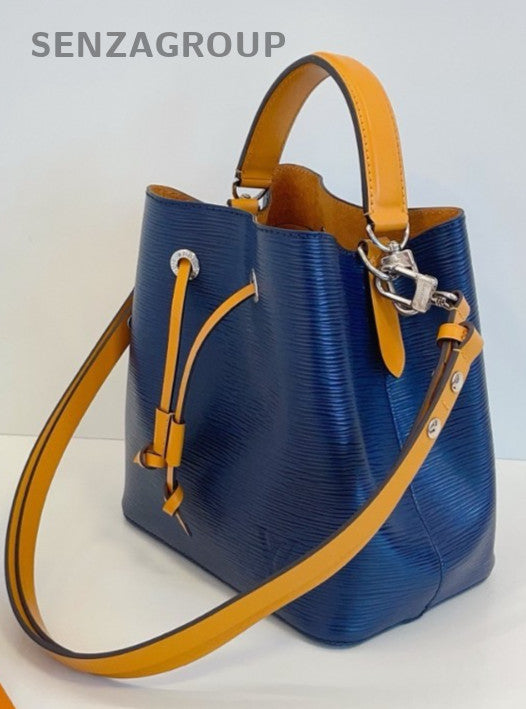 Louis Vuitton NeoNoe BB Epi Leather 2way Shoulder Handbag Women Blue Yellow