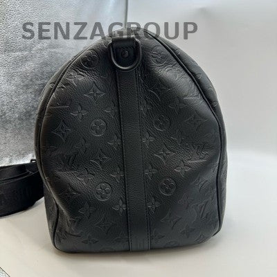 Louis Vuitton Keepall Black Embossed Travel Bag - Unisex Carryall