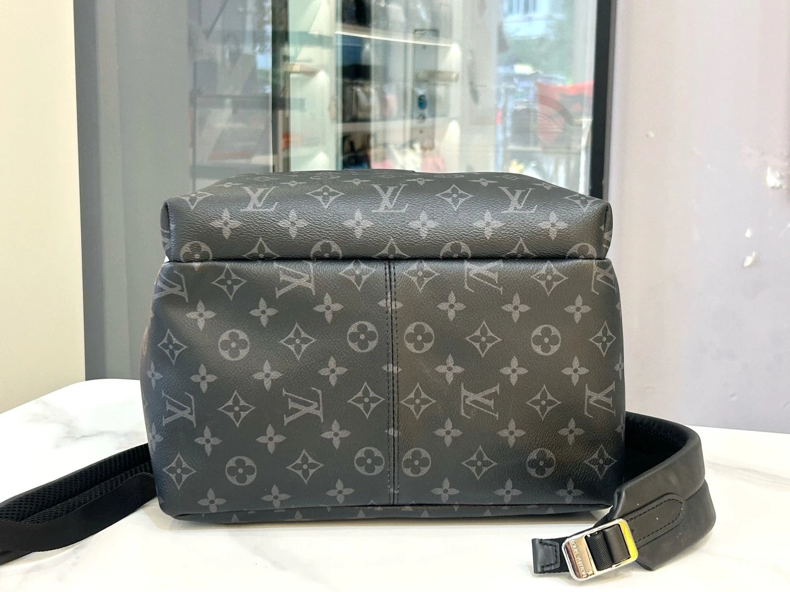 Louis Vuitton Black Canvas Discovery Backpack For Unisex