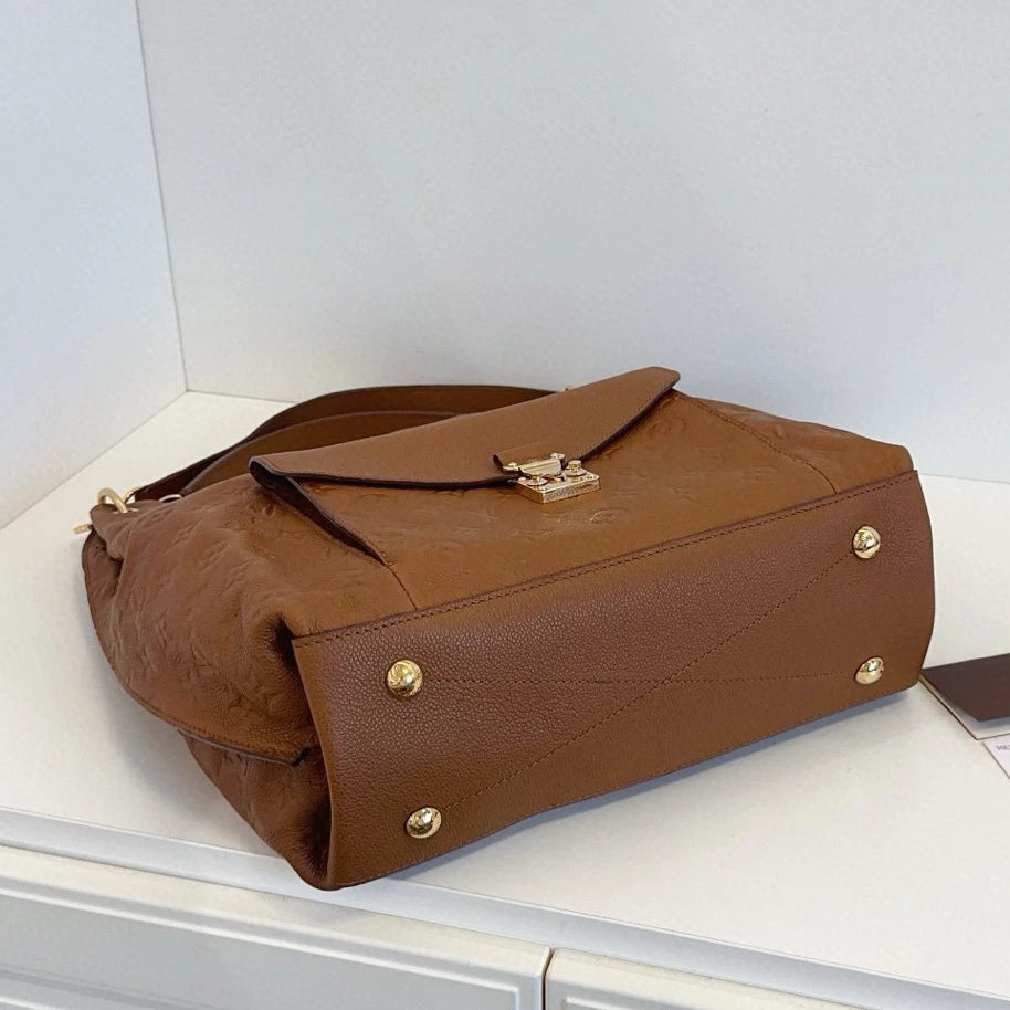 Louis Vuitton Métis Hobo 3Ways Top Handle Shoulder Crossbody Brown Gold Women