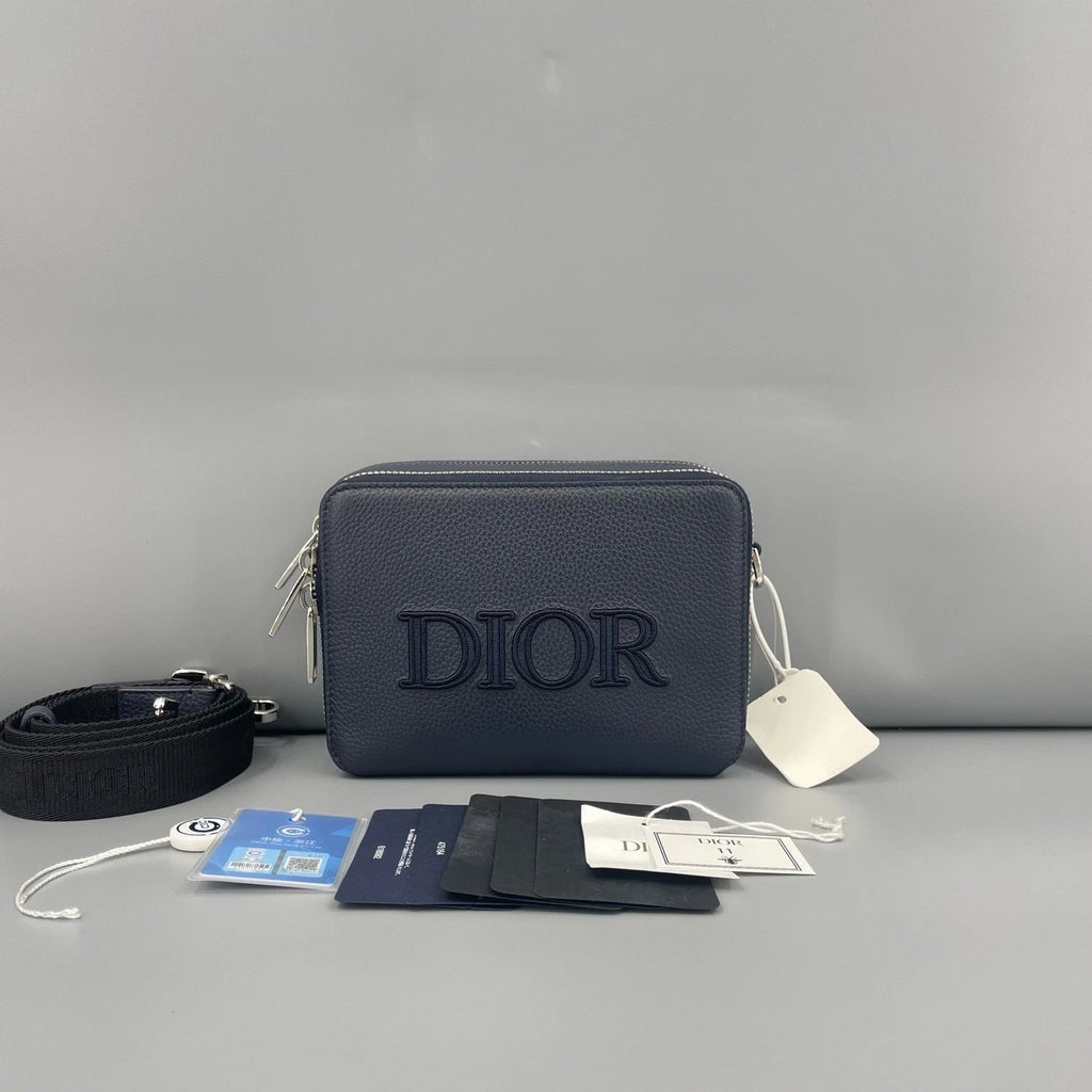 Dior Logo Printed Leather Shoulder Bag For Women
