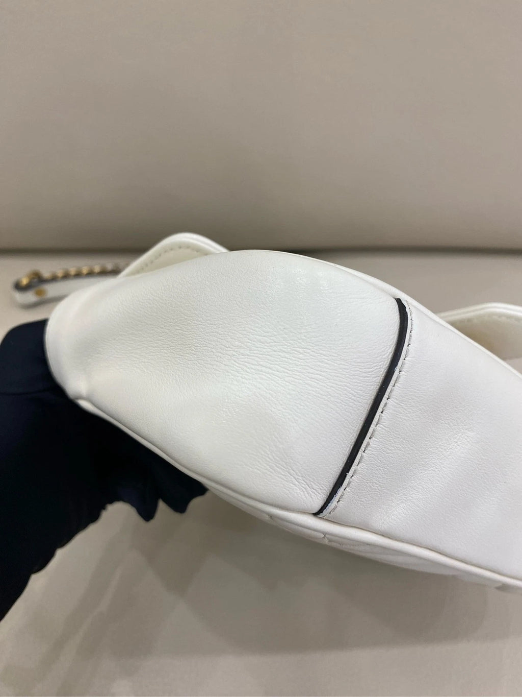 GUCCI Marmont22 Small White Shoulder Bag For Women