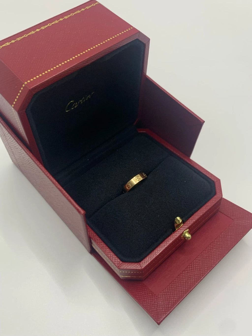 Cartier Love Narrow Band Wedding Ring with 18K Rose Gold EU49/US4.75