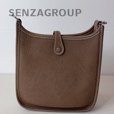 Hermes Evelyne Mini Bag Grey Silver Hardware Women Shoulder Crossbody