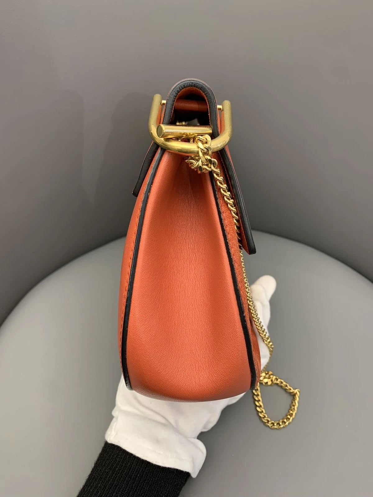 Chloe Drew Medium Red Crossbody Bag For Women