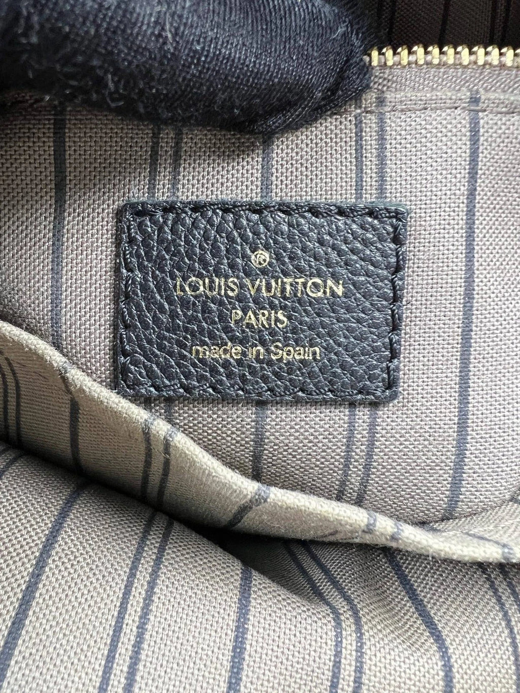 Louis Vuitton Sorbonne Monogram Empreinte Calfskin Backpack Black Gold Unisex