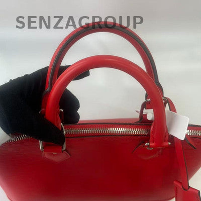 Louis Vuitton Monogram Watercolor Red Silver Handbag Women Classic