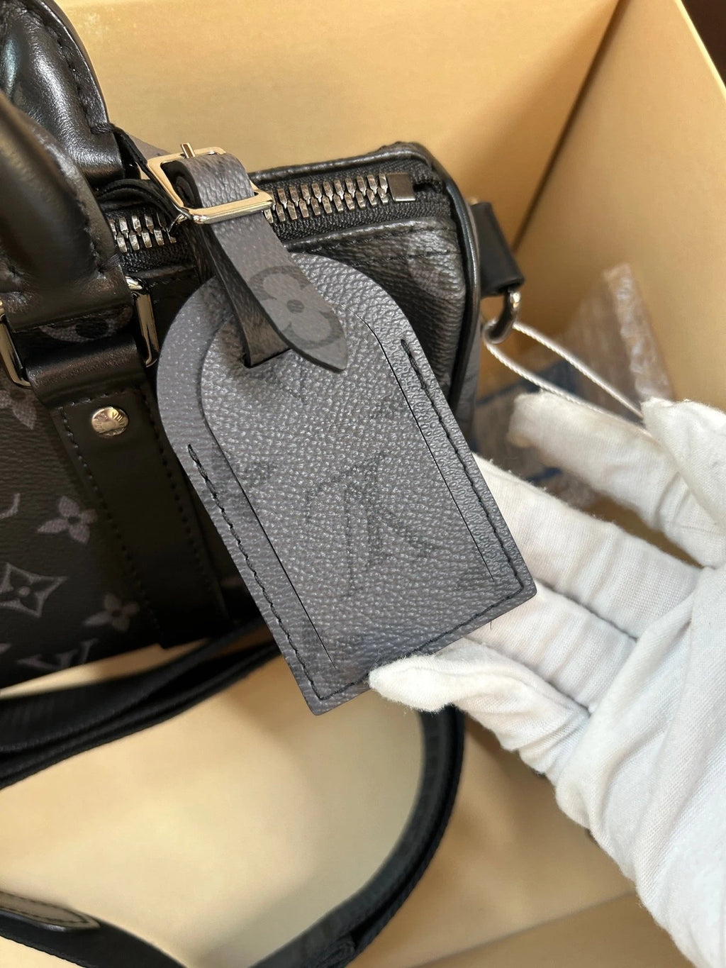 Louis Vuitton Keepall25 Black Handbag Crossbody Bag For Women