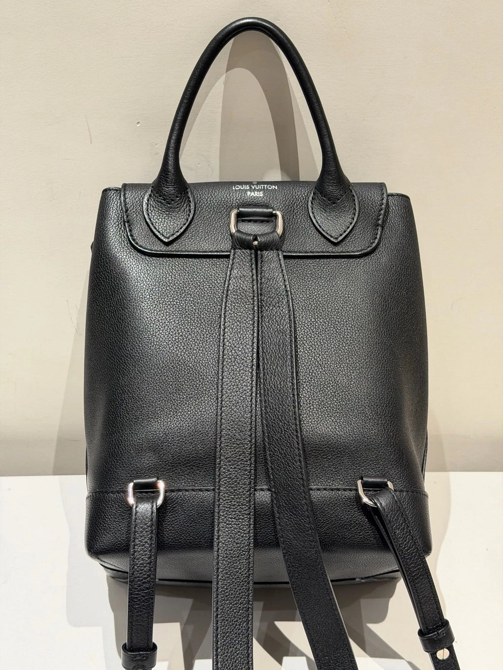 Louis Vuitton Lock Me Backpack Black Silver Unisex Adults Classic