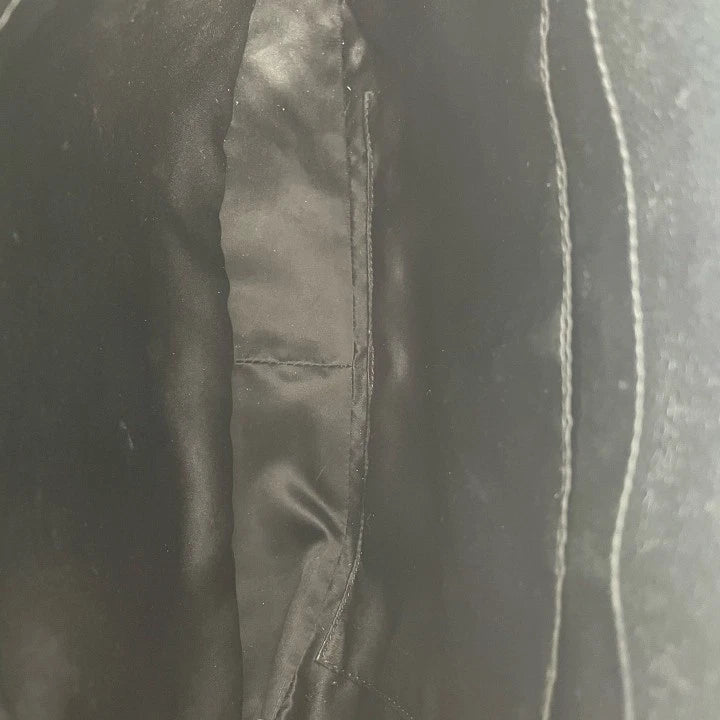 CHANEL GST Medium Black Gold Leather Tote Bag For Women