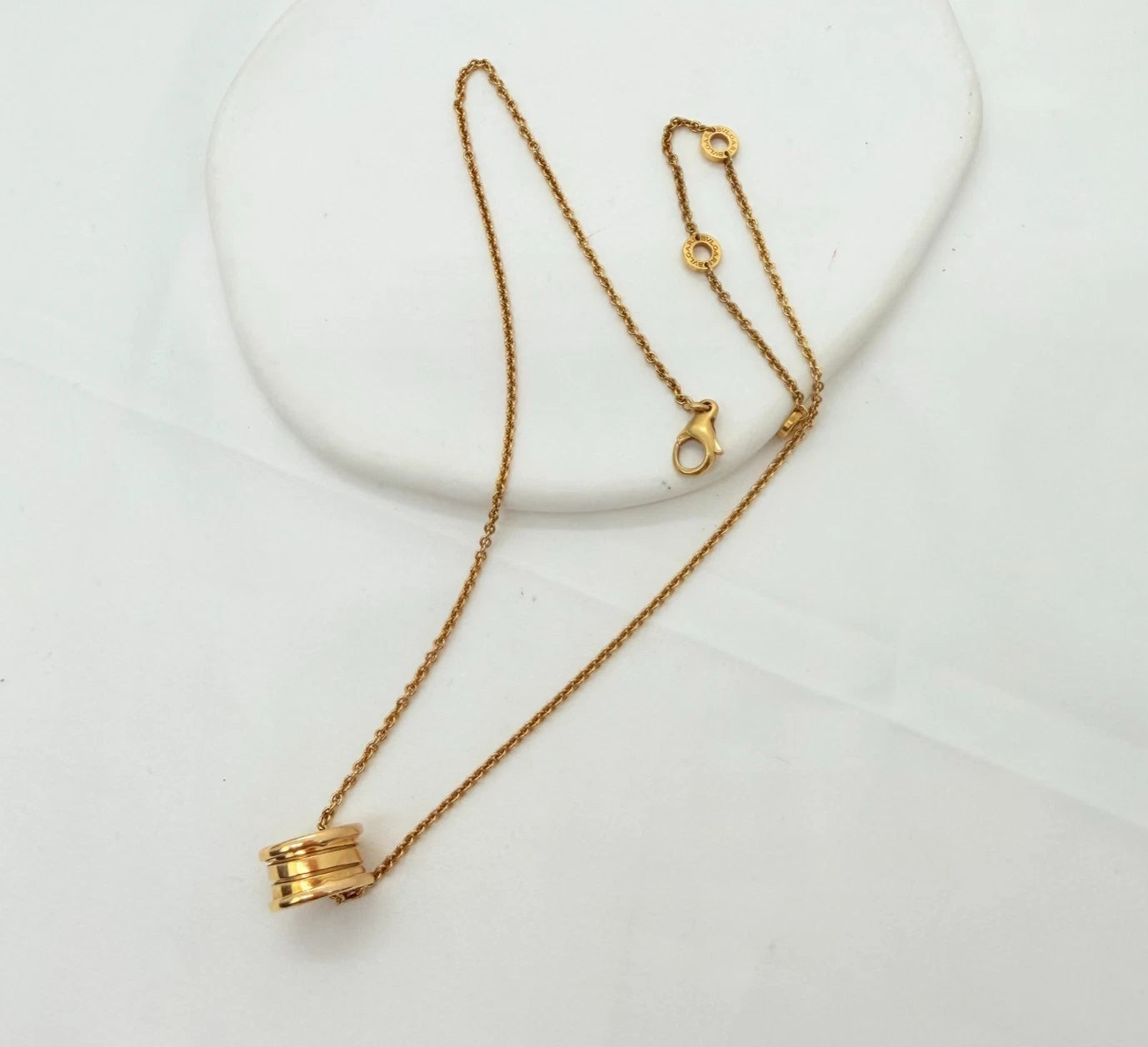 BVLGARI B-zero1 18K Yellow Gold Pendant Necklace