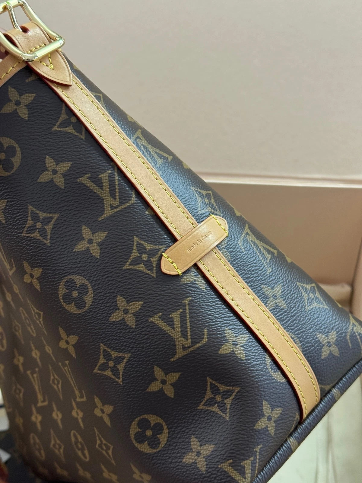 Louis Vuitton Carryall Canvas Tote Bag Excellent
