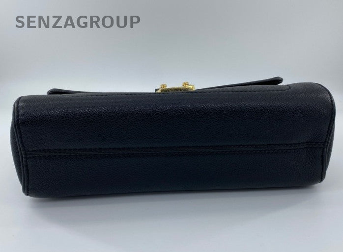 Louis Vuitton Germain Chain Monogram Shoulder Bag Black Gold Women Classic