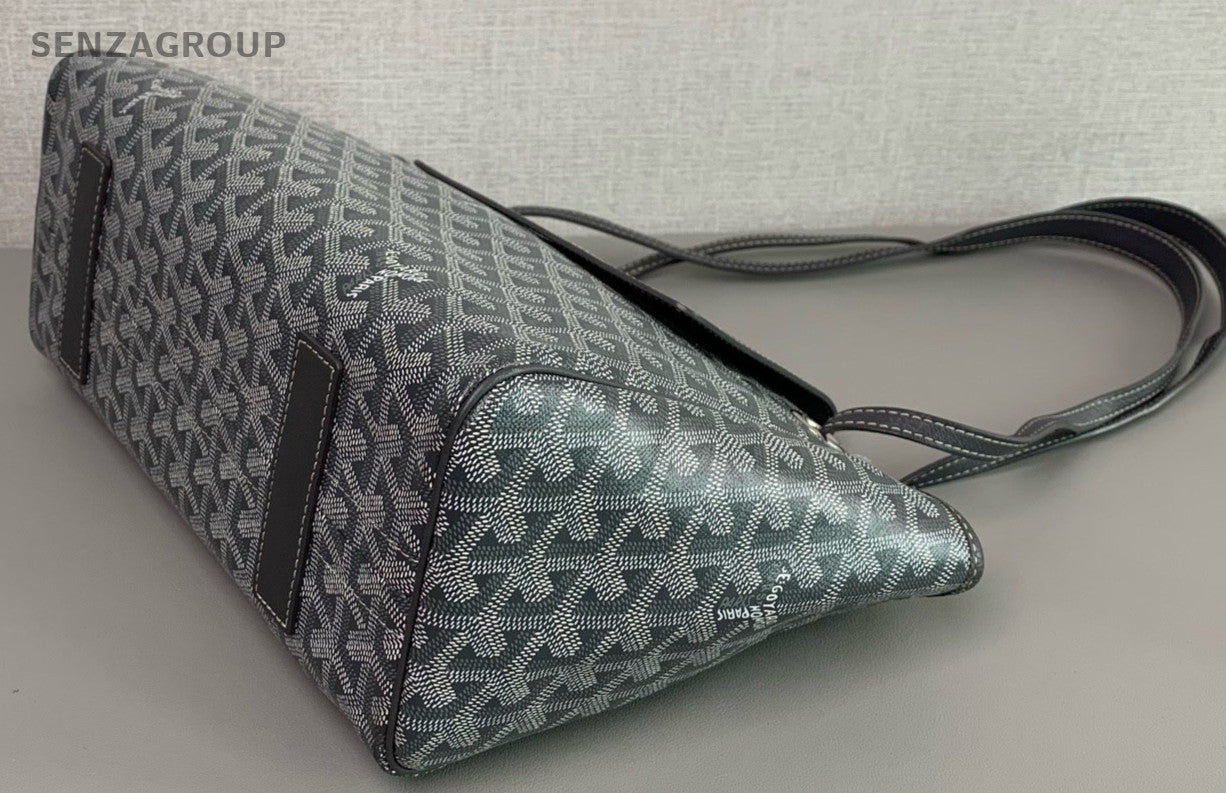 Goyard Rouette Tote Monogram Shoulder Handbag Flip-top style Women Gray