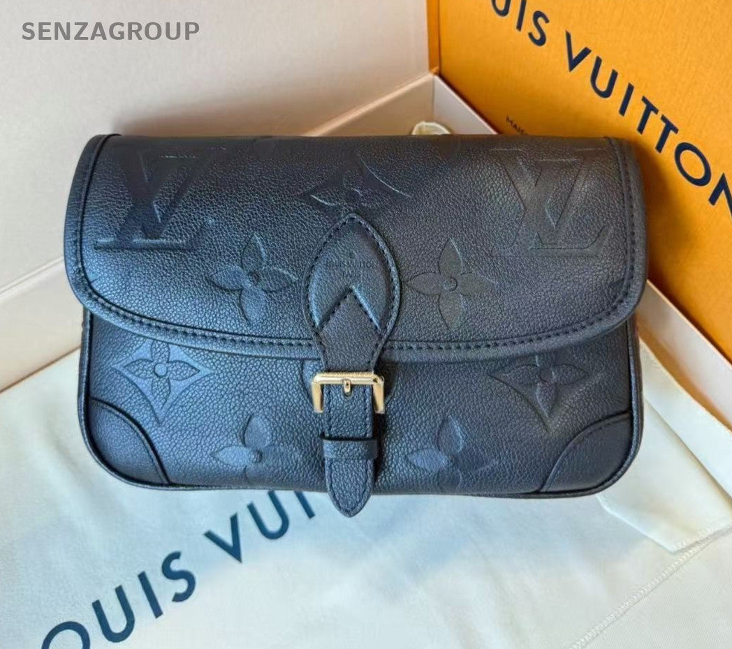 Louis Vuitton Diane Monogram Empreinte Calfskin 2way Shoulder bag Black Women