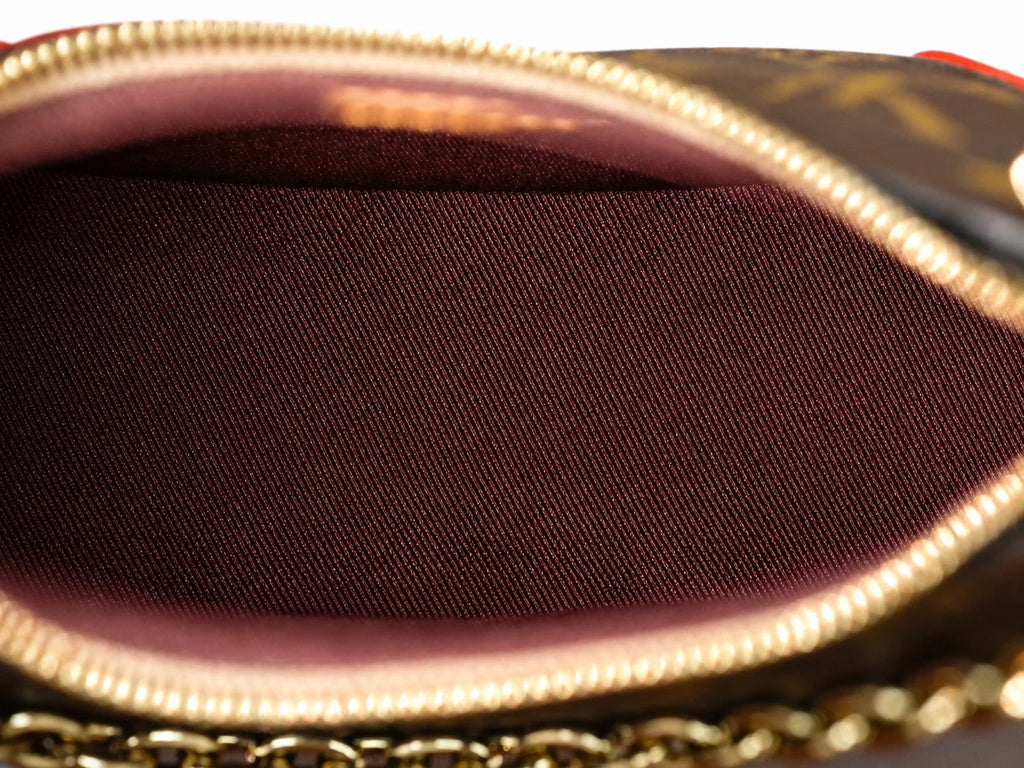 Louis Vuitton Nano Boulogne Monogram Canvas Chain Shoulder Bag Almost Brand NEW