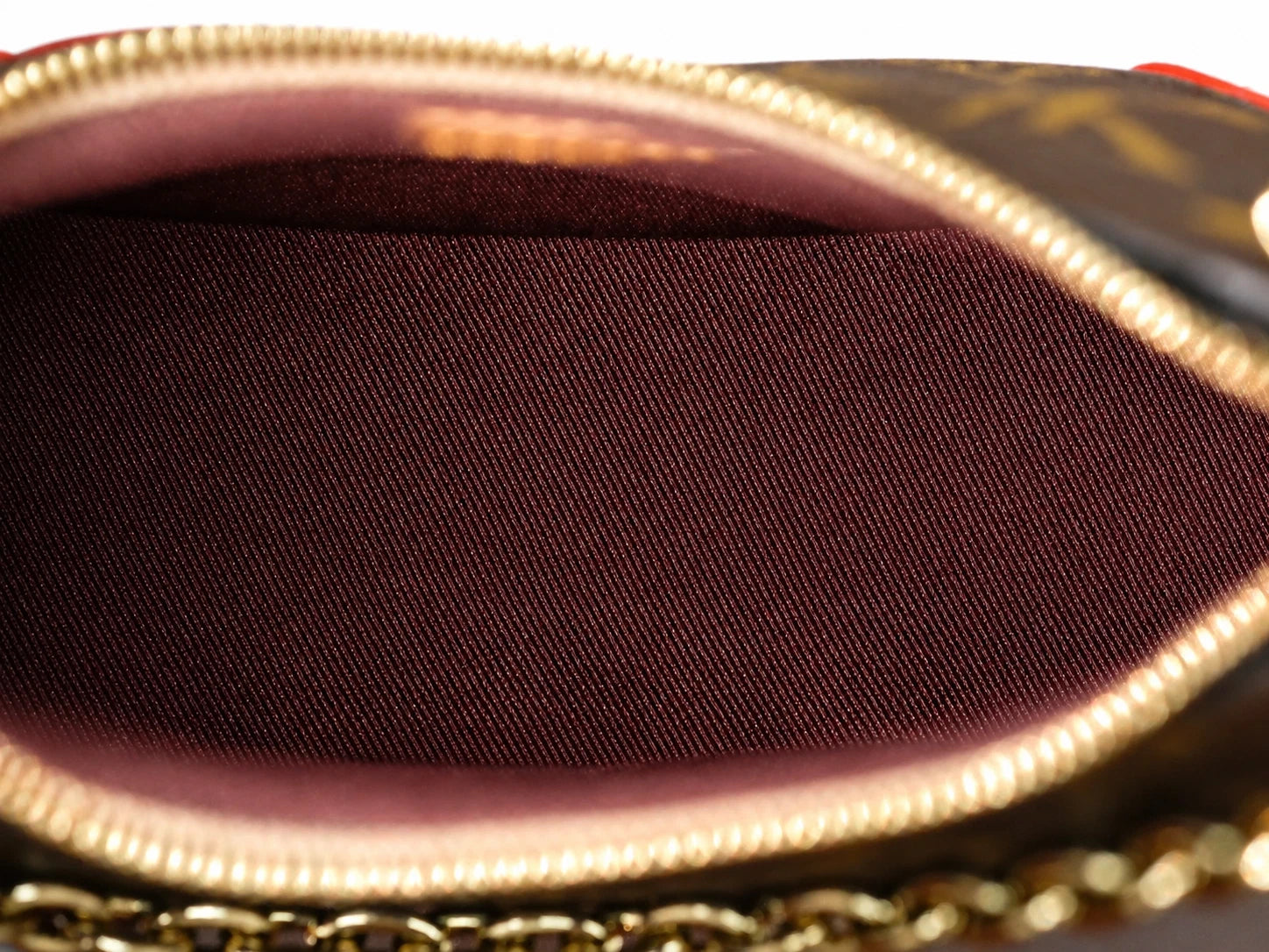 Louis Vuitton Nano Boulogne Monogram Canvas Chain Shoulder Bag Almost Brand NEW