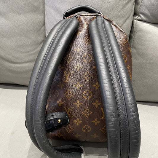 Louis Vuitton Monogram Backpack Brown Gold Zipper Classic Women's Bag