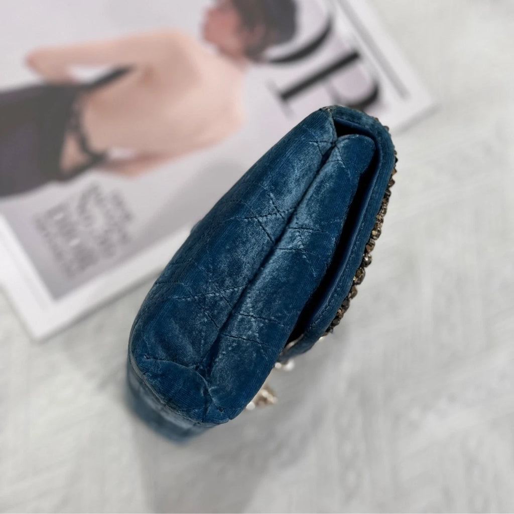 Dior Velvet Clutch Evening Handbag for Women