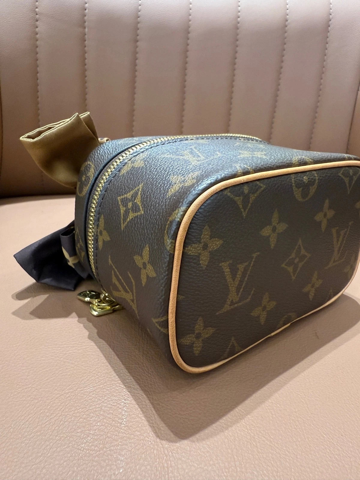 Louis Vuitton Nice Nano Mini Canvas Cosmetic Clutch Bag For Women