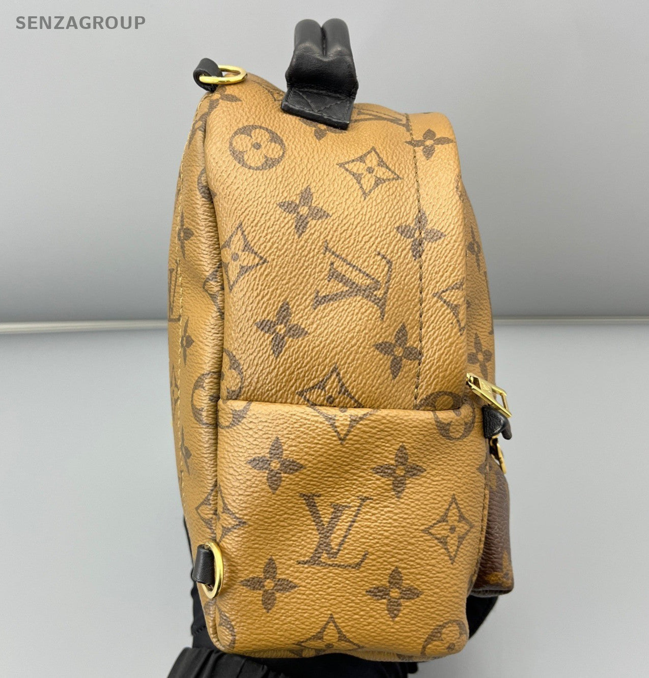Louis Vuitton Monogram Mini Backpack Brown Gold Unisex Adults Classic