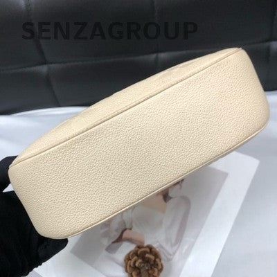 Louis Vuitton White Gold Shoulder Crossbody Bag Classic Women Fashion