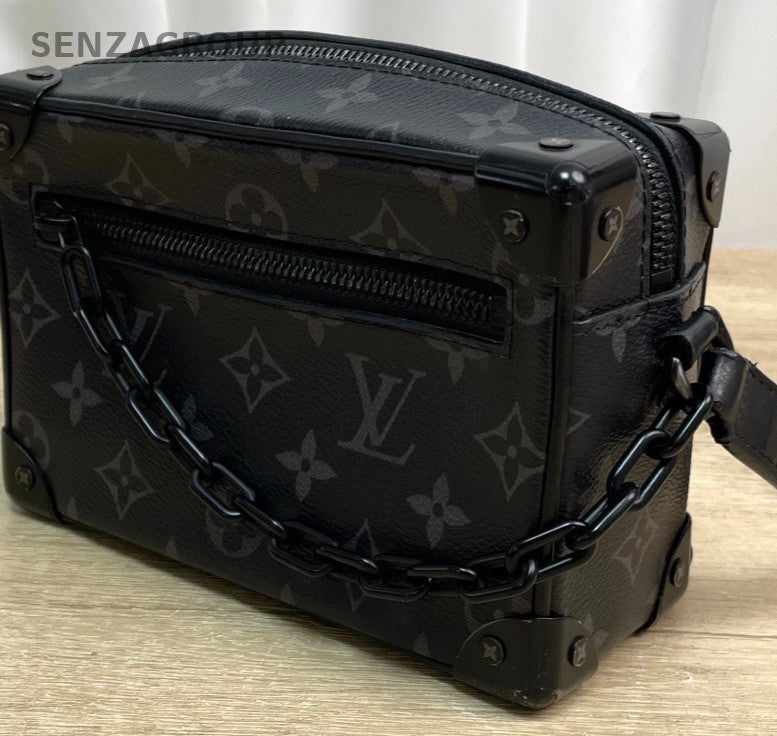 Louis Vuitton Soft Trunk Monogram Chain Shoulder Bag Crossbody Unisex Adults