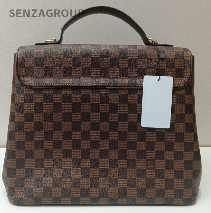 Louis Vuitton Damier 2Way Top Handle Bag Shoulder Bag Brown Red Women Classic