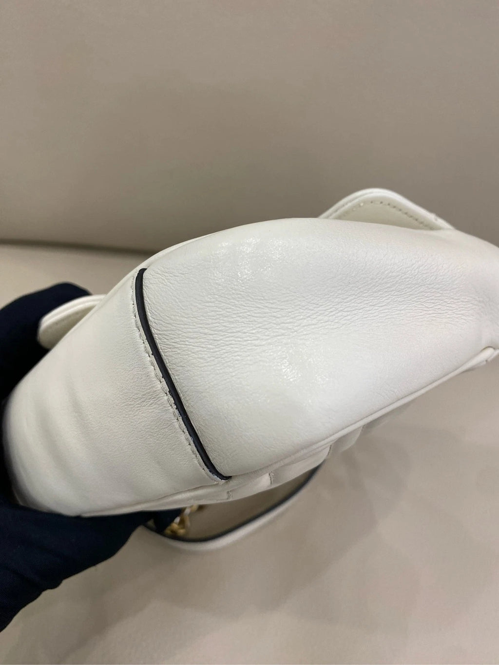 GUCCI Marmont22 Small White Shoulder Bag For Women
