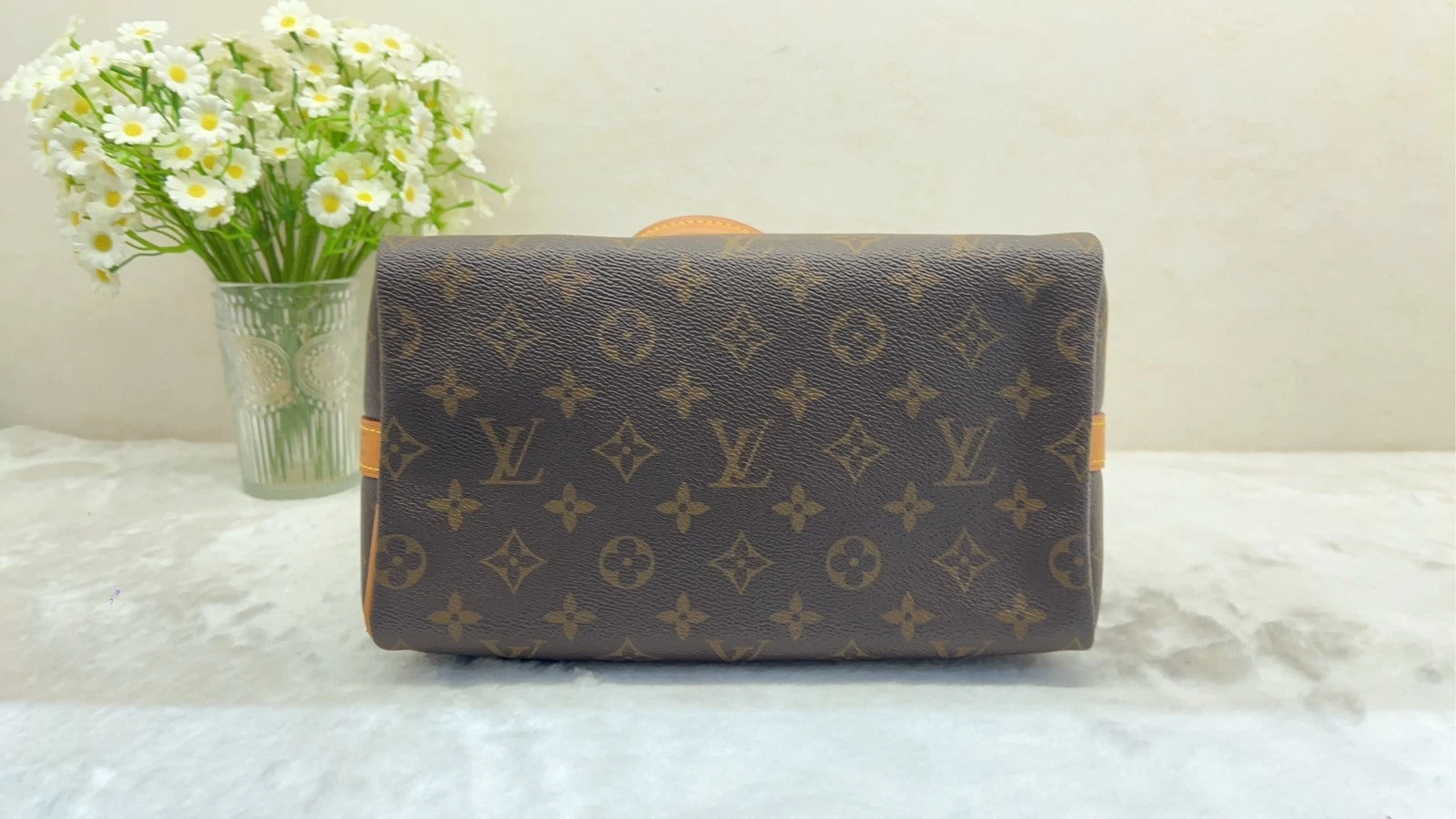Louis Vuitton Speedy25 Canvas Shoulder Handbag For Women