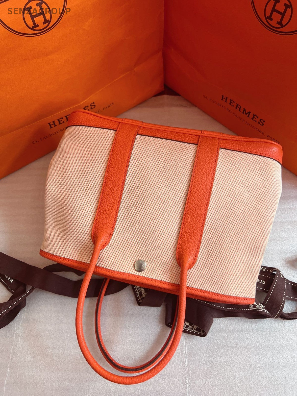 Hermes Garden Party GP30 Tote Top Handle bag Women Brand NEW Canvas