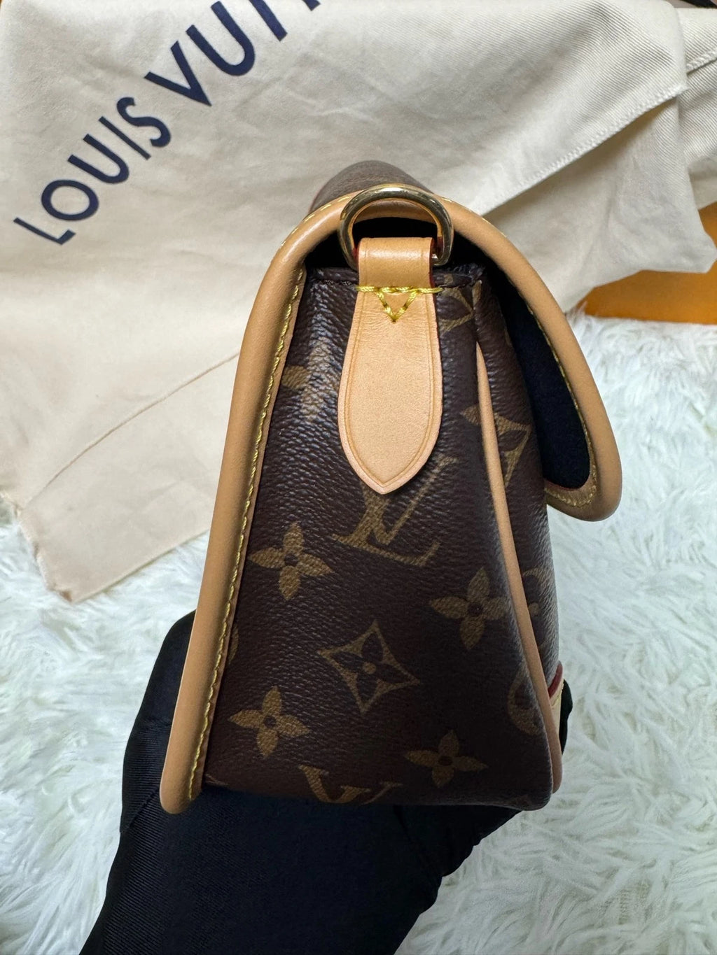 Louis Vuitton Canvas Baguette Shoulder Bag For Women