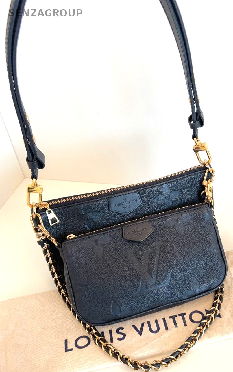 Louis Vuitton MULTIPOCHETTE Monogram Empreinte Shoulder bag Women Black