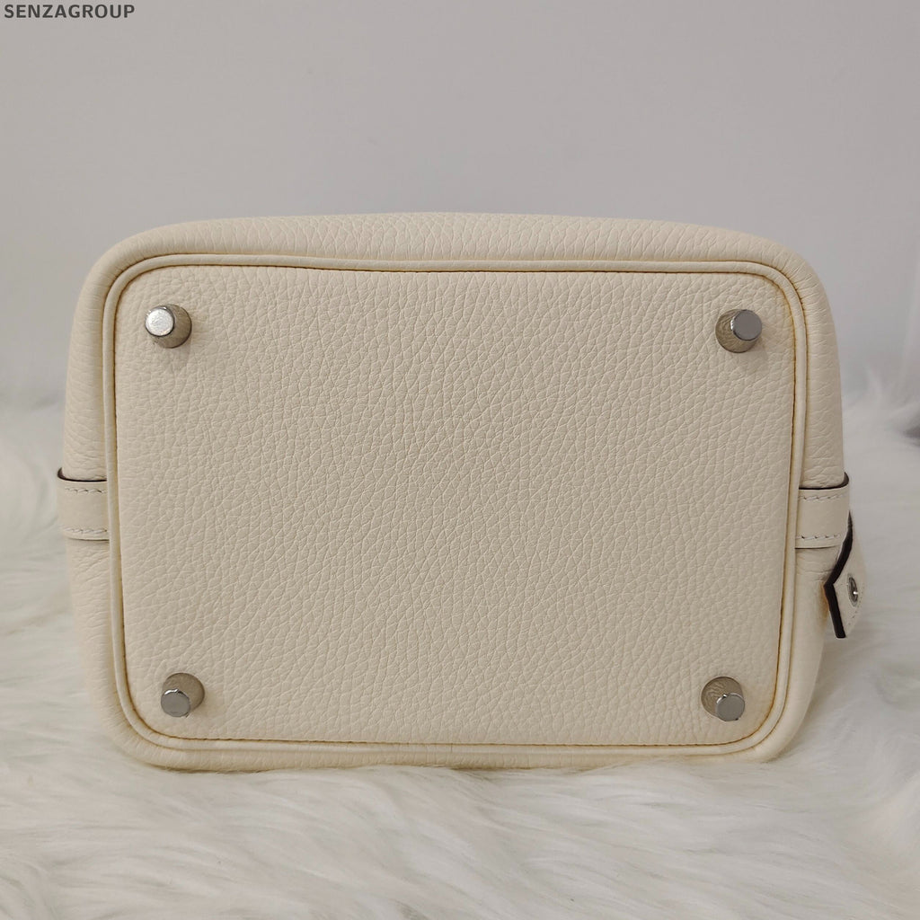 Hermès Picotin 18 White Bag Silver Hardware - Classic Fashion Women's Tote