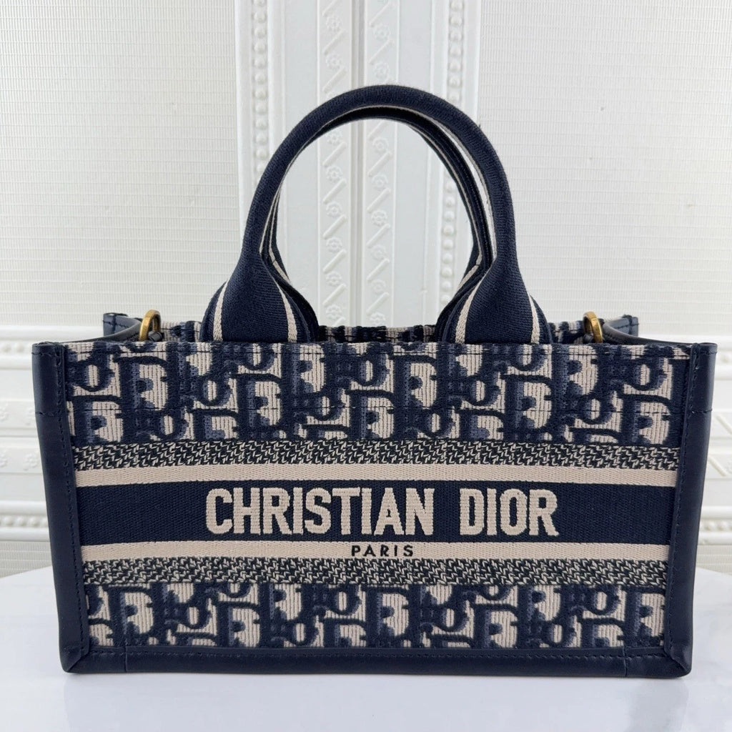 Dior Oblique Horizontal Book Tote Crossbody Handbag For Women