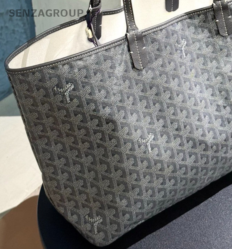 Goyard PM Tote Shoulder Bag Gray Used Women Classic Designer