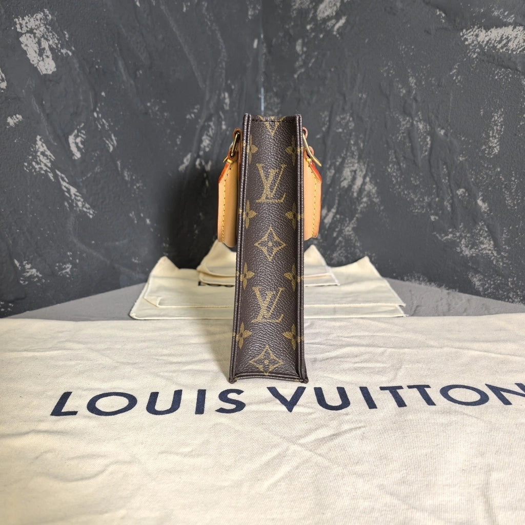 Louis Vuitton Canvas Mini Tote Crossbody Bag For Women