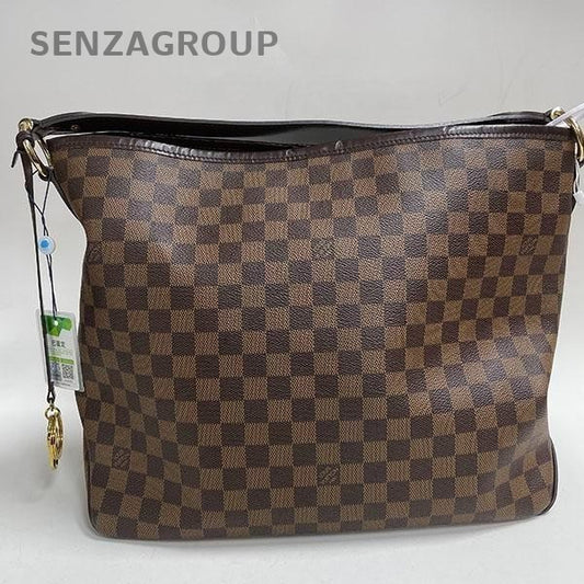 SJ0001 Louis Vuitton coated canvas Tote Bags （Z)Delightful MM damier hobo